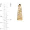 Thumbnail Image 2 of 26.5mm Tapered Mesh Hoop Earrings in Hollow 14K Gold