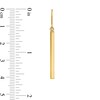 Thumbnail Image 2 of Linear Bar Drop Earrings in Hollow 14K Gold
