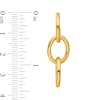 Thumbnail Image 2 of Double Chain Link Drop Earrings in Hollow 14K Gold