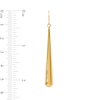Thumbnail Image 2 of Polished Elongated Teardrop Earrings in Hollow 14K Gold