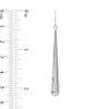 Thumbnail Image 2 of Polished Elongated Teardrop Earrings in Hollow 14K White Gold