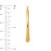 Thumbnail Image 2 of 43.1mm Graduated Hoop Earrings in Hollow 14K Gold