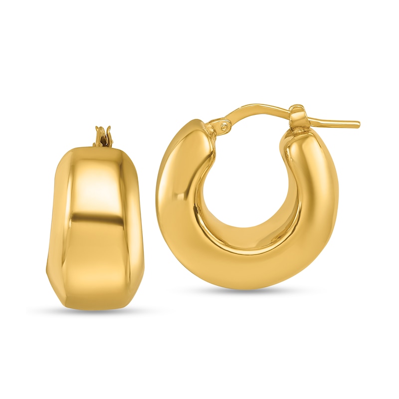 Main Image 1 of 21.0mm Chunky Hoop Earrings in Hollow 14K Gold