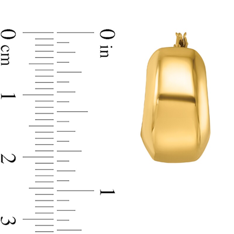 Main Image 2 of 21.0mm Chunky Hoop Earrings in Hollow 14K Gold