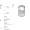 Thumbnail Image 2 of 15.5mm Huggie Hoop Earrings in Hollow 14K White Gold