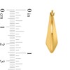 Thumbnail Image 2 of 24.6mm Graduated Knife Edge Hoop Earrings in Hollow 14K Gold
