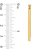 Thumbnail Image 2 of 32.2mm Rectangle Hoop Earrings in Hollow 14K Gold