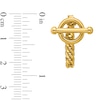 Thumbnail Image 2 of Toggle Chain Front/Back Earrings in Solid 14K Gold