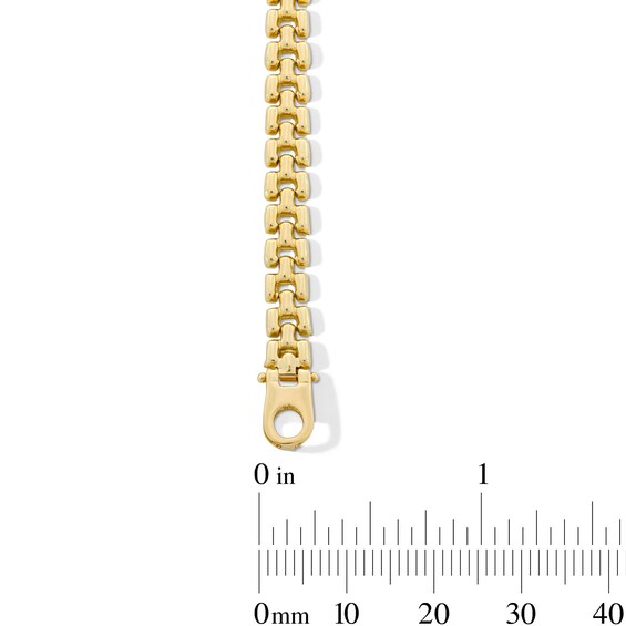 5.0mm Panther Link Bracelet in Solid 10K Gold - 7.5"