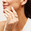 Thumbnail Image 2 of 6.0mm Freshwater Cultured Pearl and Diamond Accent Sunburst Frame Ring in 10K Gold