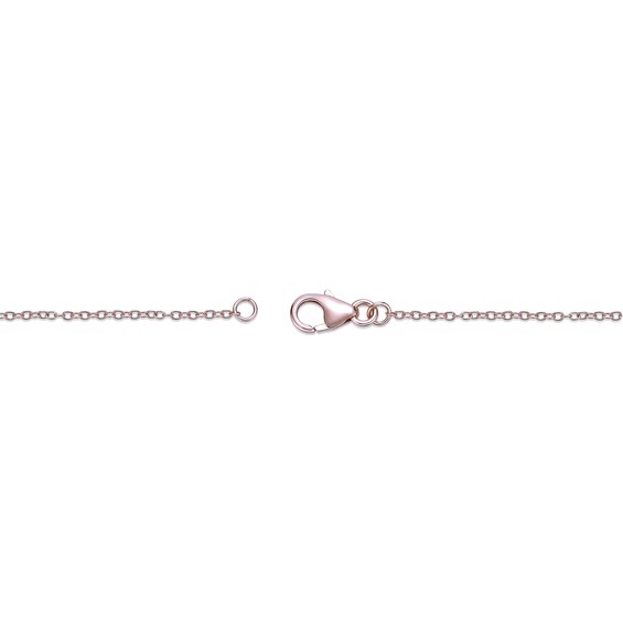 Oval Lab-Created Ruby with Pink and White Lab-Created Sapphire Dragonfly Pendant in Sterling Silver with Rose Gold Plate