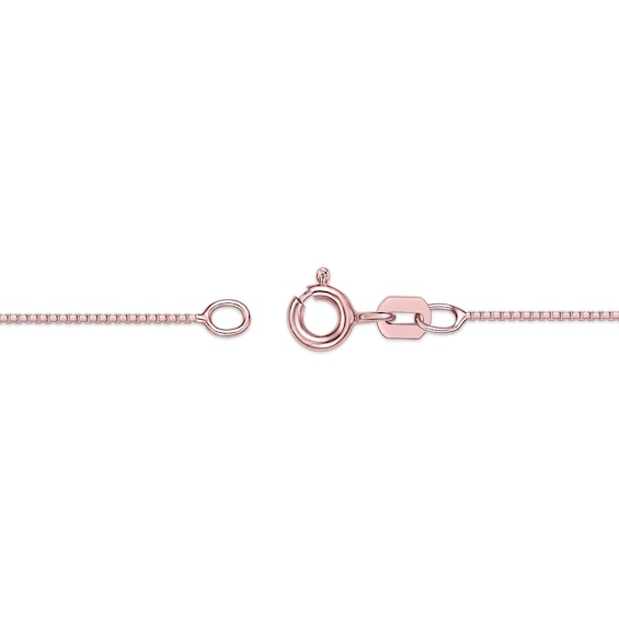 Asscher-Cut Amethyst and White Lab-Created Sapphire Tilted Cushion Frame Pendant in Sterling Silver with Rose Gold Plate