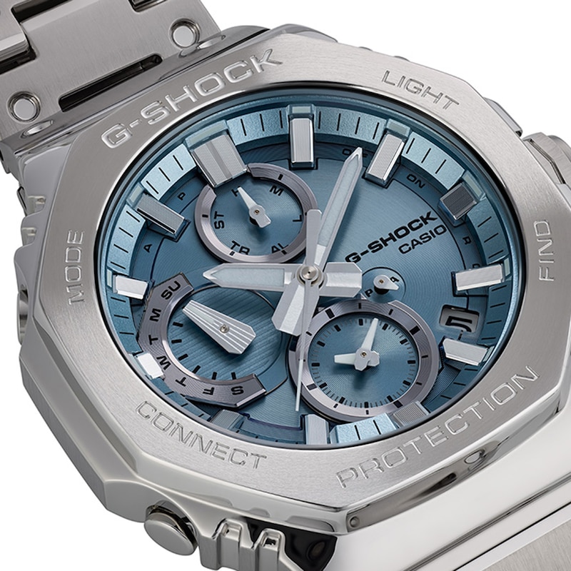 Main Image 4 of Men's Casio G-Shock Solar-Powered Watch with Blue Dial (Model: GMCB2100AD2A)