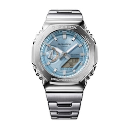 Men's Casio G-Shock Analog Digital Watch with Light Blue Dial (Model: GM2110D-2A)