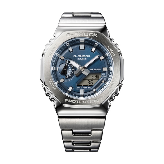 Men's Casio G-Shock Analog Digital Watch with Blue Dial (Model: Gm2110D-2B)