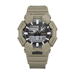 Men's Casio G-Shock Analog Digital Tan Resin Strap Watch with Black Dial (Model: GA010-5A)