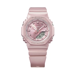 Ladies' Casio G-Shock Analog Digital Pink Resin Strap Watch with Pink Dial (Model: GMAP2100ST4A)