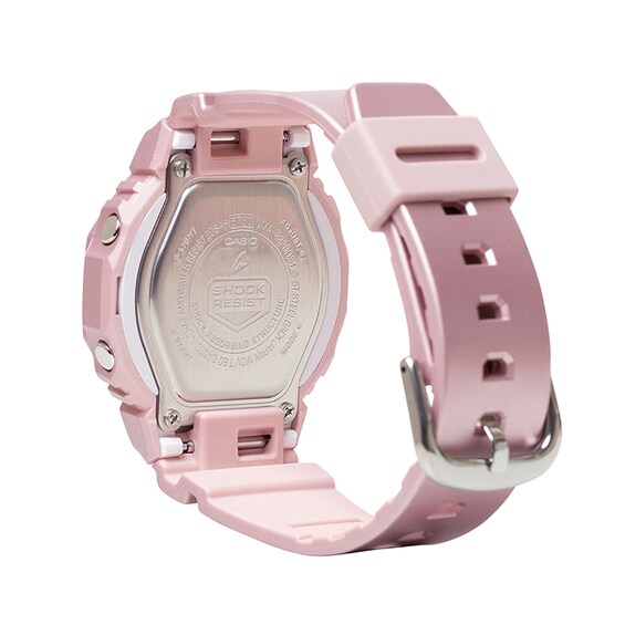 Ladies' Casio G-Shock Analog Digital Pink Resin Strap Watch with Pink Dial (Model: Gmap2100St4A)