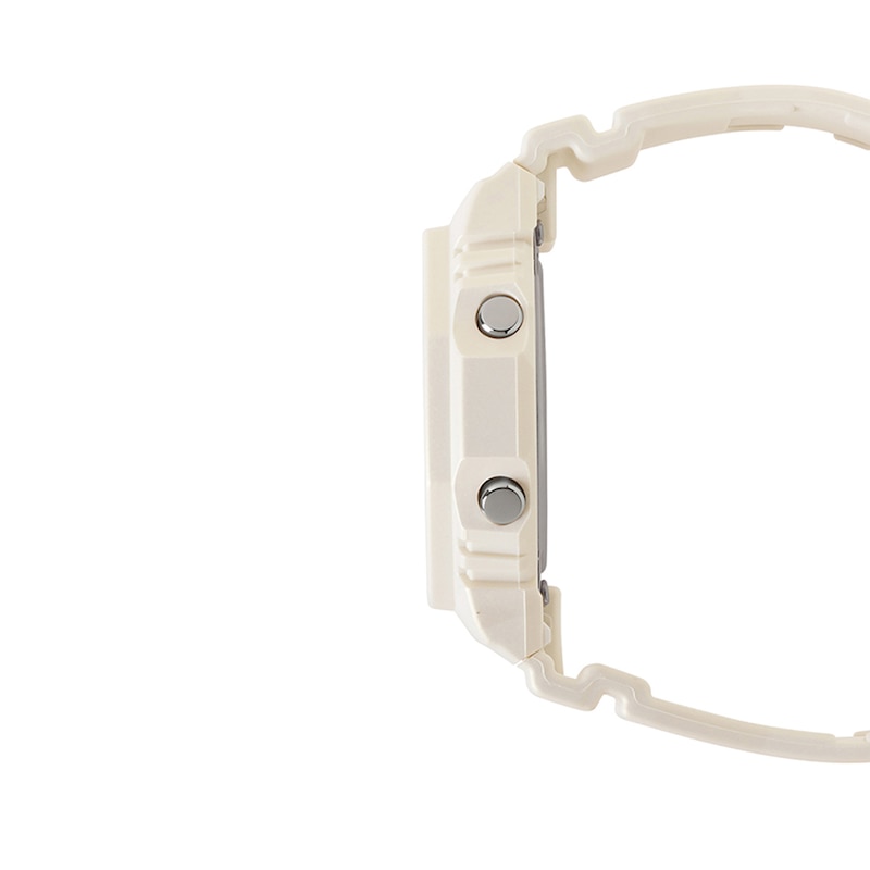 Main Image 3 of Ladies' Casio G-Shock Analog Digital Cream Resin Strap Watch with Gold-Tone Dial (Model: GMAP2100ST7A)