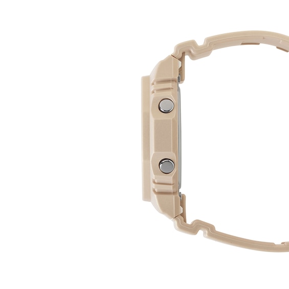 Ladies' Casio G-Shock Analog Digital Taupe Resin Strap Watch with Gold-Tone Dial (Model: Gmap2100St9A)