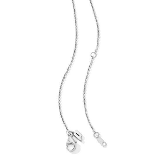 Zales x Prince 1/6 CT. T.w. Diamond Tennis Racquet Sideways Necklace in Sterling Silver