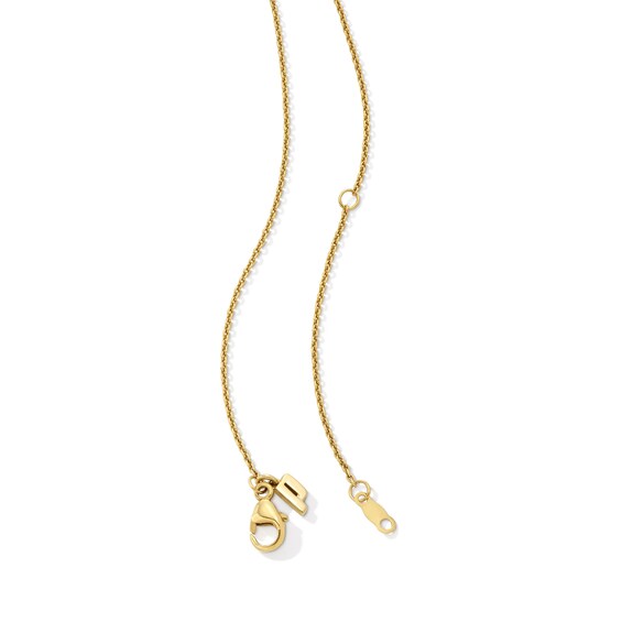 Zales x Prince 1/6 CT. T.w. Diamond Tennis Racquet Sideways Necklace in 14K Gold
