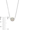Thumbnail Image 3 of Zales x Prince 1/2 CT. T.W. Diamond Tennis Ball Necklace in Sterling Silver and 18K Gold Plate