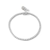Thumbnail Image 1 of Zales x Prince 2-1/4 CT. T.W. Certified Lab-Grown Diamond Charm Tennis Bracelet in 14K White Gold (F/SI2) - 7.0"