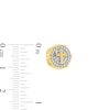 Thumbnail Image 3 of 3/8 CT. T.W. Diamond Cross Stud Earrings in 10K Gold