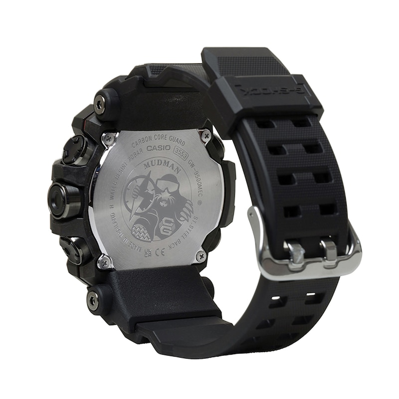 Main Image 2 of Men's Casio G-SHOCK Master of G MUDMAN Solar-Powered Digital Black Resin Strap Watch (Model: GW9500MEC-1)
