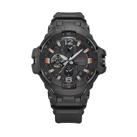 Men's Casio G-Shock Gravitymaster Black Resin Strap Pilot Watch with Black Dial (Model: Grb300Ec-1A)