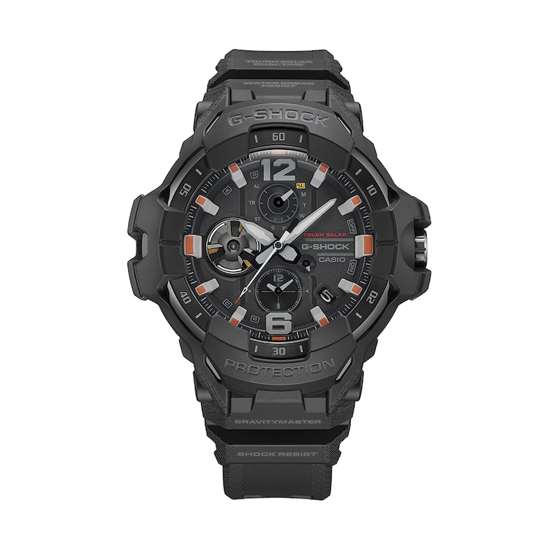 Main Image 1 of Men's Casio G-SHOCK GRAVITYMASTER Black Resin Strap Pilot Watch with Black Dial (Model: GRB300EC-1A)