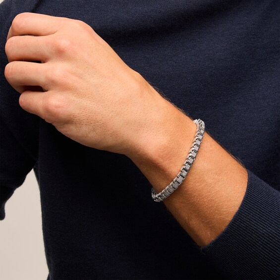1 CT. T.w. Multi-Diamond Link Bracelet in Sterling Silver - 8.5â