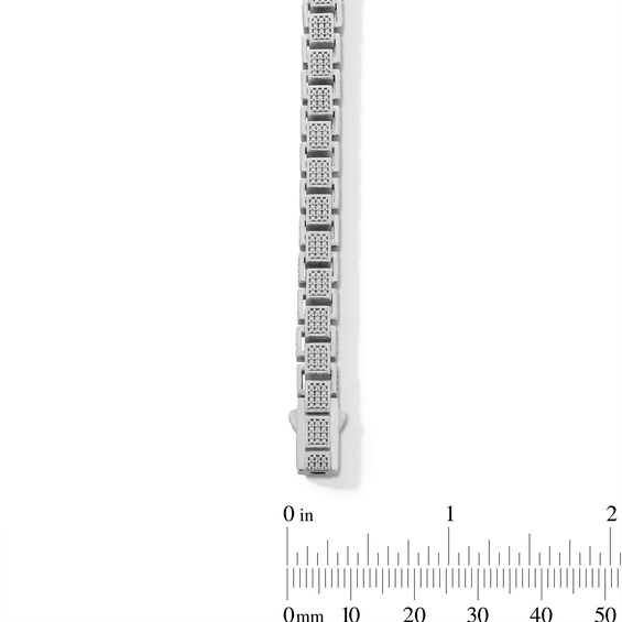 1 CT. T.w. Multi-Diamond Link Bracelet in Sterling Silver - 8.5â