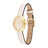 Thumbnail Image 2 of Ladies’ Coach Sammy Gold-Tone IP White Leather Strap Watch with Oval Chalk White Dial (Model: 14504422)
