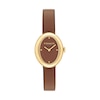 Thumbnail Image 1 of Ladies’ Coach Sammy Gold-Tone IP Brown Leather Strap Watch with Oval Brown Dial (Model: 14504426)