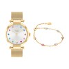 Thumbnail Image 1 of Ladies’ Coach Cary Multi-Color Crystal Gond-Tone IP Mesh Watch and Bracelet Set (Model: 14000112)