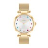 Thumbnail Image 2 of Ladies’ Coach Cary Multi-Color Crystal Gond-Tone IP Mesh Watch and Bracelet Set (Model: 14000112)