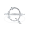Thumbnail Image 3 of 1/8 CT. T.W. Certified Lab-Created Diamond Bubbles Letter "Q" Ring in Sterling Silver (F/VS2)