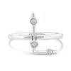 Thumbnail Image 3 of 1/10 CT. T.W. Certified Lab-Grown Diamond Bubbles Letter "L" Ring in Sterling Silver (F/VS2)