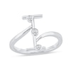 Thumbnail Image 1 of 1/10 CT. T.W. Lab-Grown Diamond Bubbles Letter "I" Ring in Sterling Silver (F/VS2)