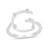 Thumbnail Image 1 of 1/10 CT. T.W. Lab-Grown Diamond Bubbles Letter "G" Ring in Sterling Silver (F/VS2)