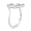 Thumbnail Image 2 of 1/10 CT. T.W. Lab-Grown Diamond Bubbles Letter "G" Ring in Sterling Silver (F/VS2)