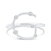 Thumbnail Image 3 of 1/10 CT. T.W. Lab-Grown Diamond Bubbles Letter "G" Ring in Sterling Silver (F/VS2)