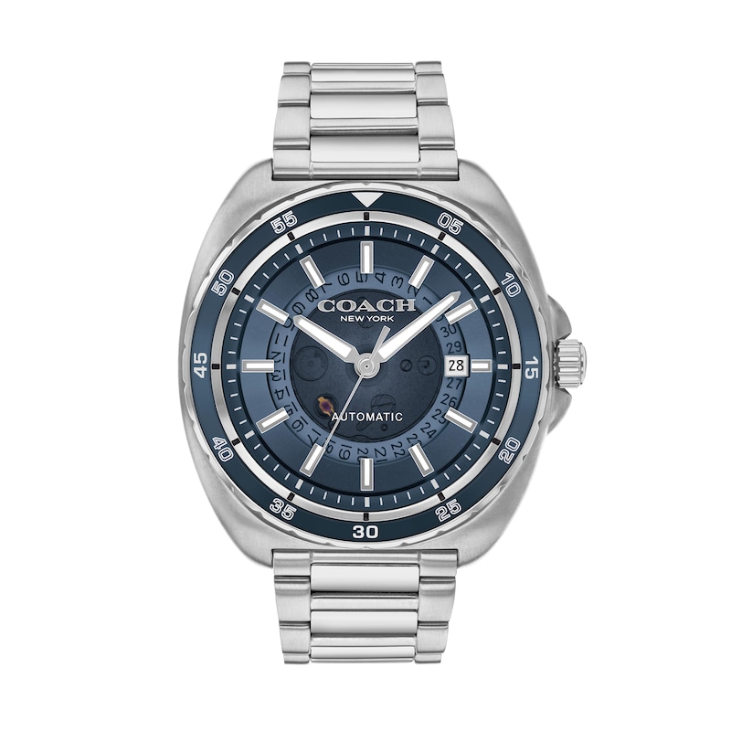 Main Image 1 of Men's Coach Charter Automatic Watch with Blue Dial (Model: 14602711)