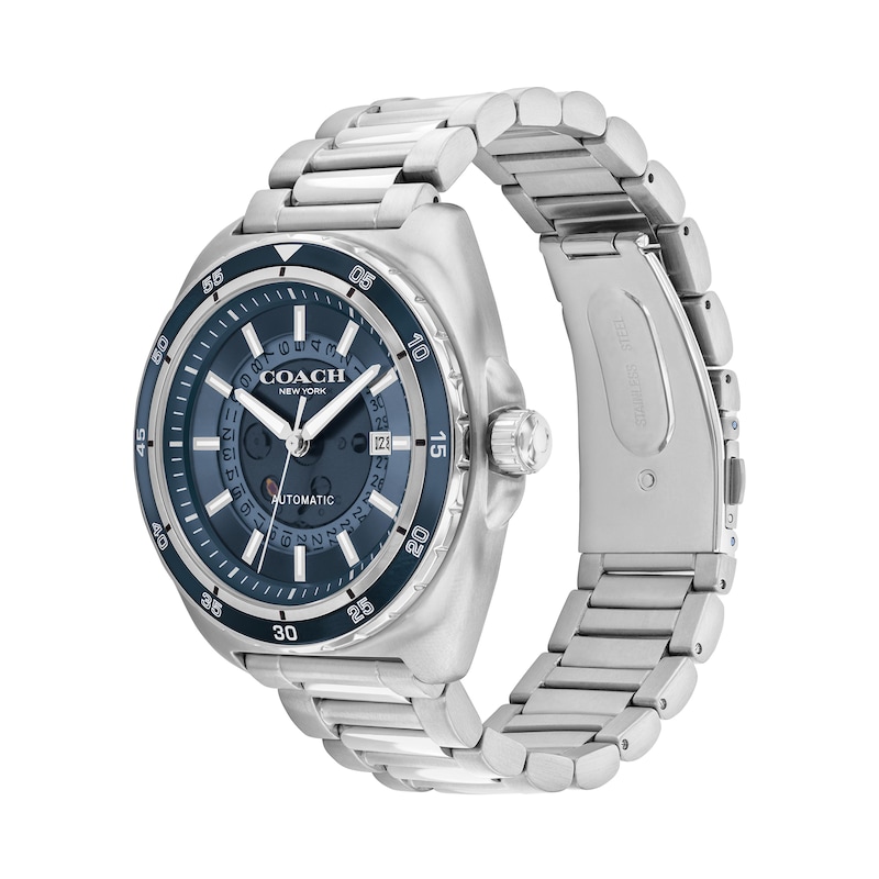 Main Image 2 of Men's Coach Charter Automatic Watch with Blue Dial (Model: 14602711)