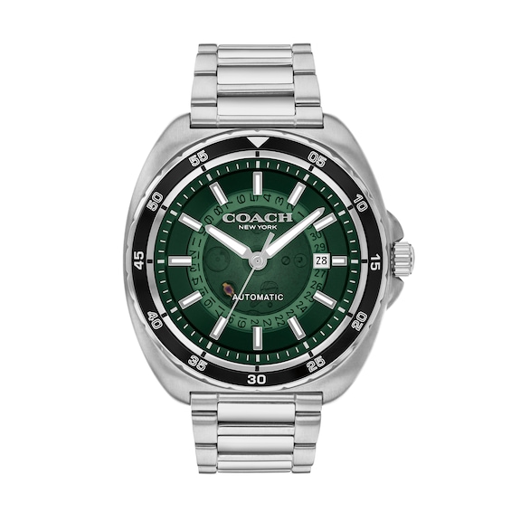 Men's Coach Charter Automatic Watch with Green Dial (Model: 14602713)