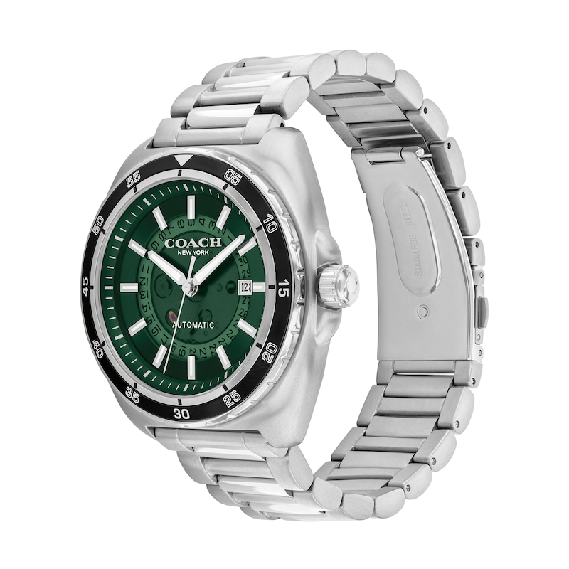 Main Image 2 of Men's Coach Charter Automatic Watch with Green Dial (Model: 14602713)