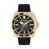 Thumbnail Image 1 of Men's Coach Charter Automatic Gold-Tone IP Black Silicone Strap Watch with Black Dial (Model: 14602718)