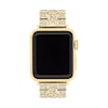 Thumbnail Image 1 of Ladies' Coach Apple Straps Gold-Tone Crystal Interchangeable Replacement Band Smart Watch Attachment (Model: 14700258)